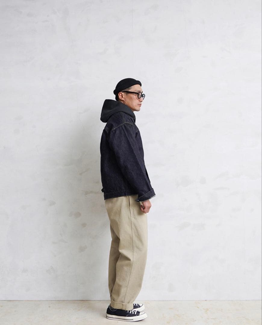 WAIPER.inc M-52 ヴィンテージツータックチノトラウザー カーキ35