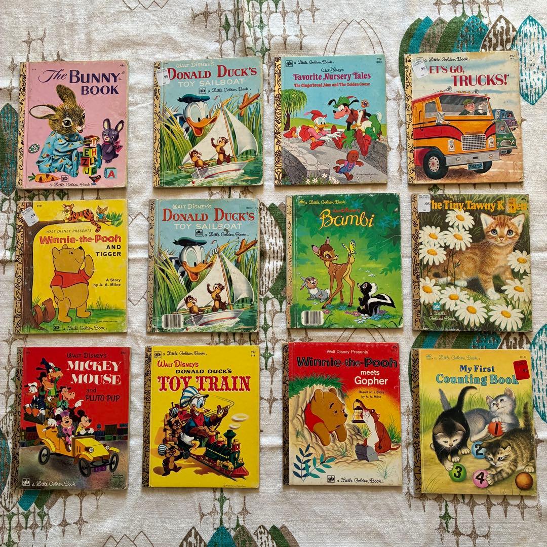 貴重！60's〜70's アメリカヴィンテージ　ディズニー絵本12冊セット　古本