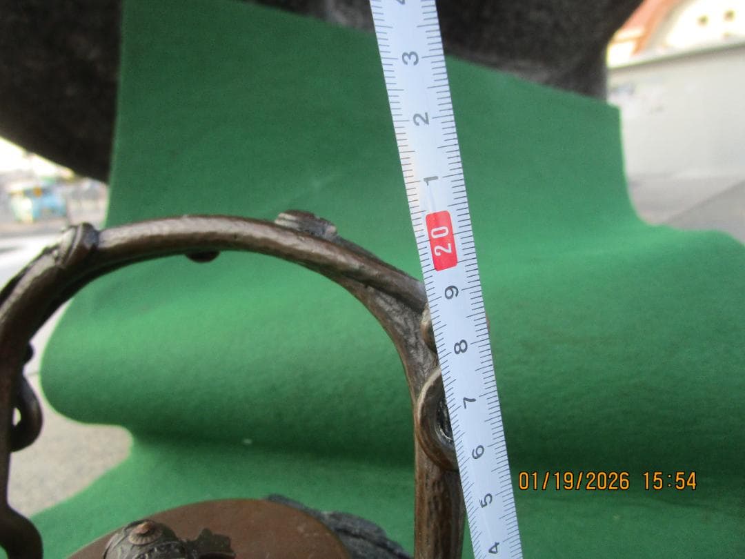 鉄瓶　銅蓋　細工物　水漏れ等なし　飾り物　1個