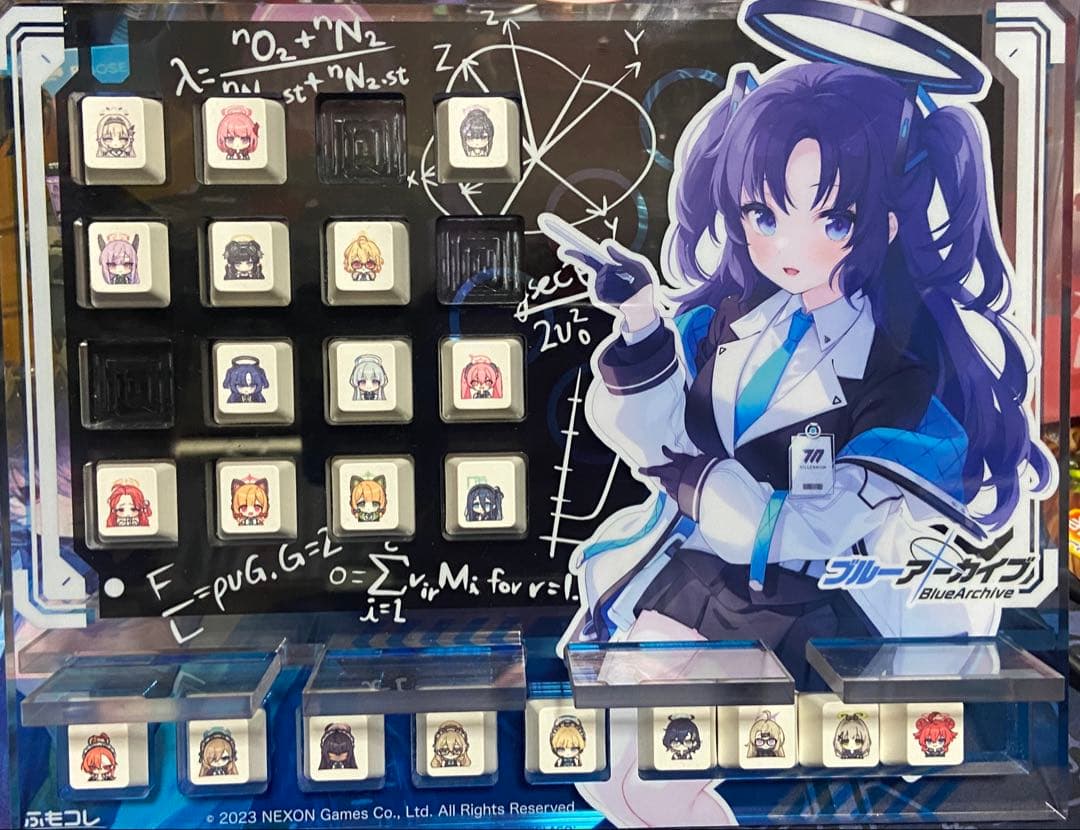 ブルーアーカイブ×ふもコレ　キーキャップセットD+キーボードスタンド
