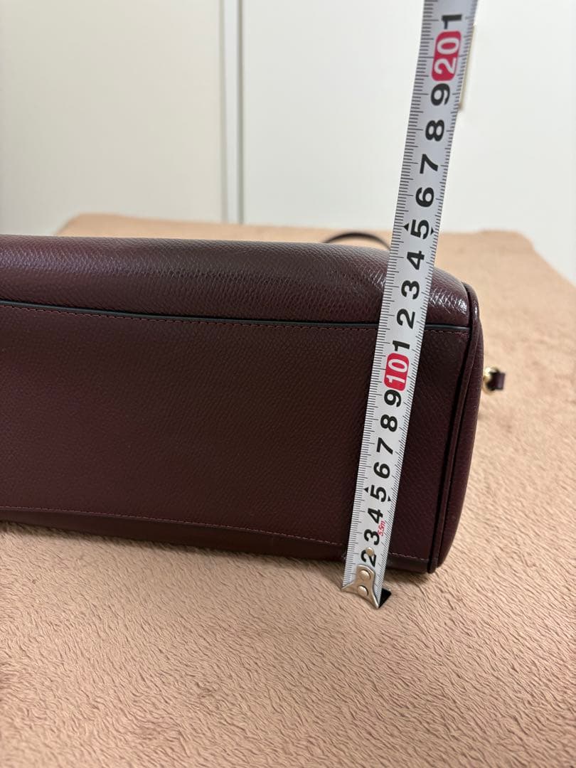 Coach バーガンディ ハンドバッグ ショルダーバッグ