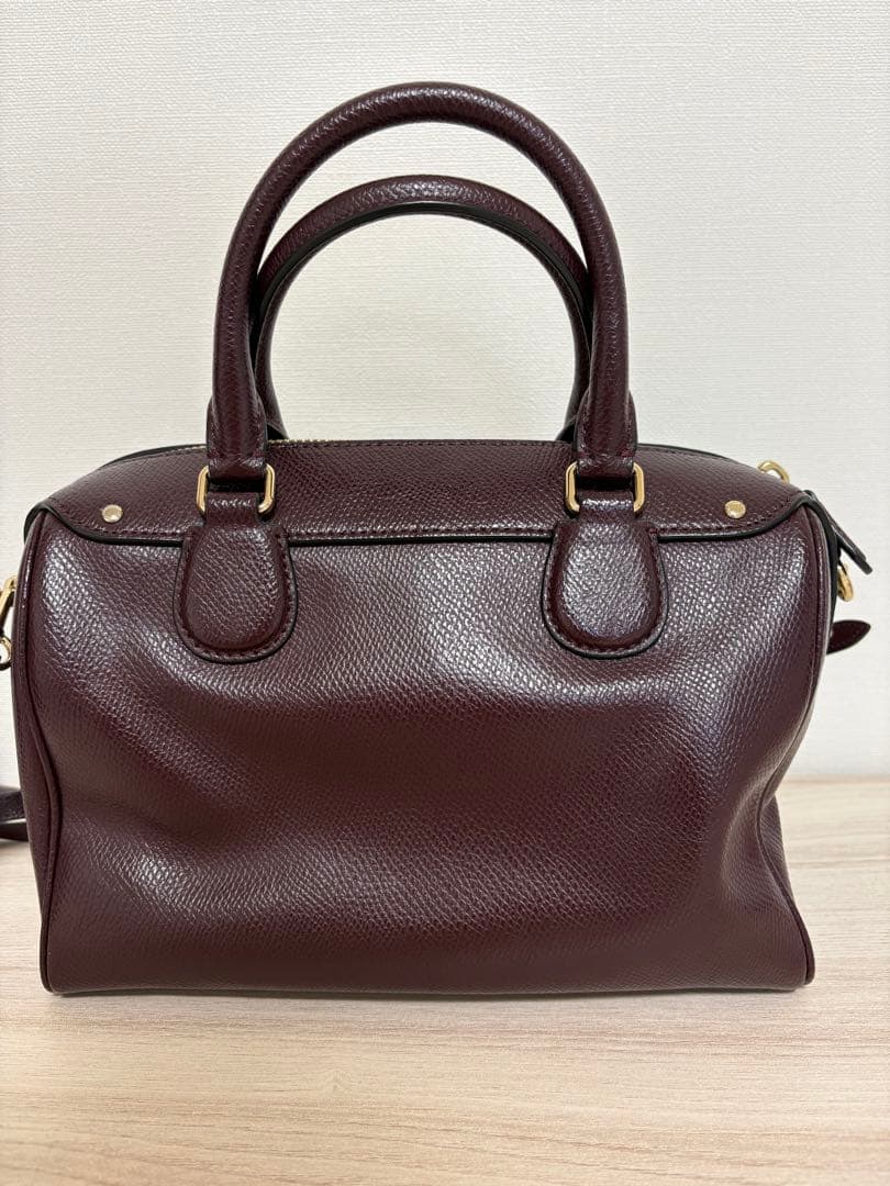 Coach バーガンディ ハンドバッグ ショルダーバッグ