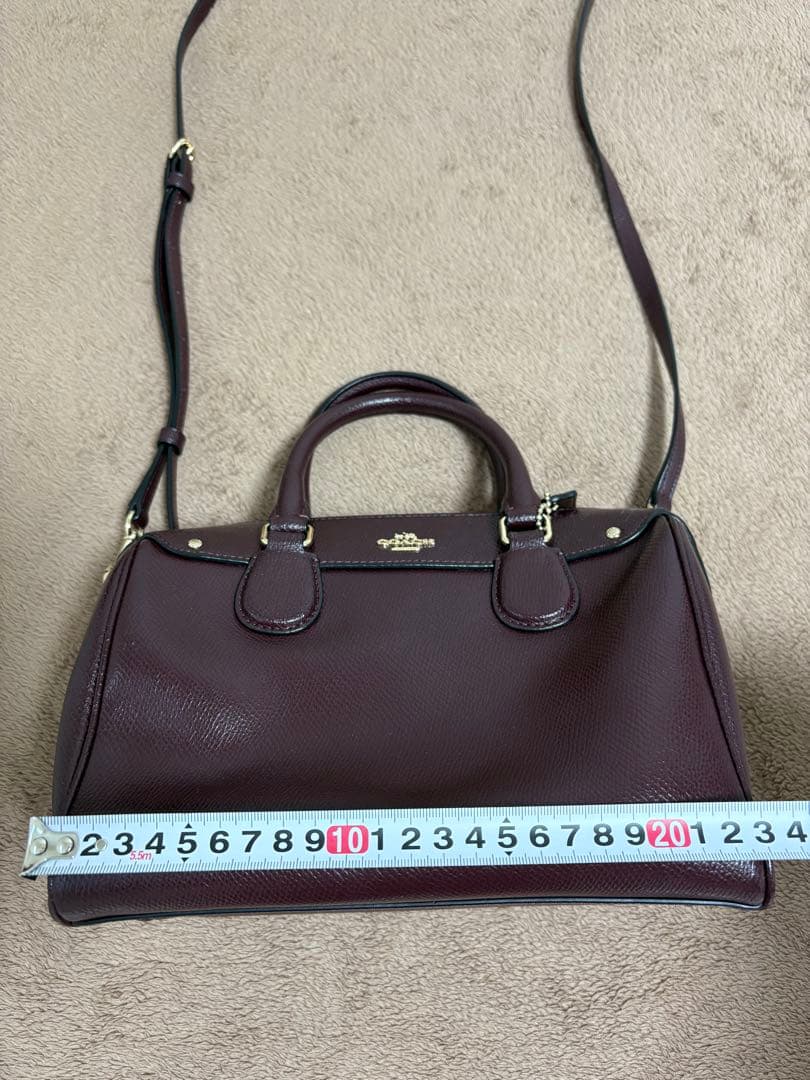 Coach バーガンディ ハンドバッグ ショルダーバッグ