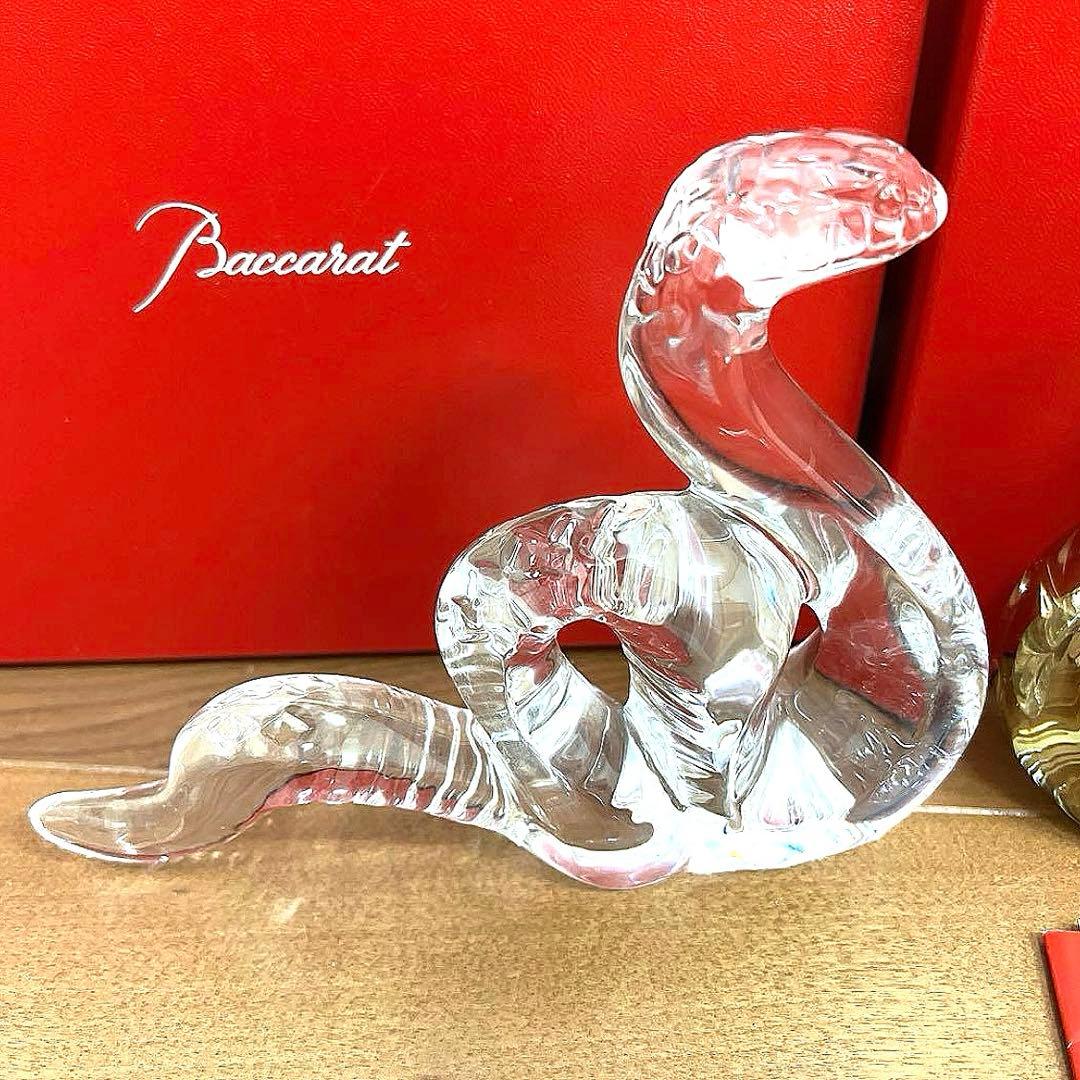 バカラ 蛇 透明 新品 干支 置物