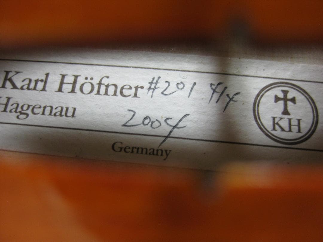 【美麗良杢】 ドイツ製 カールヘフナー #201 バイオリン 4/4