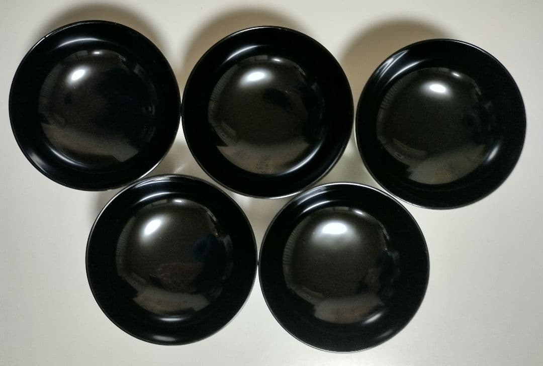 輪島塗　四君子蒔絵 遠山沈金　吸物椀　5客セット　角偉三郎など5人作家もの