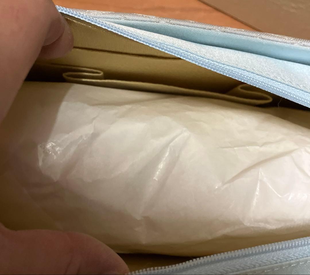 和装用バッグ 花柄ホワイト×水色