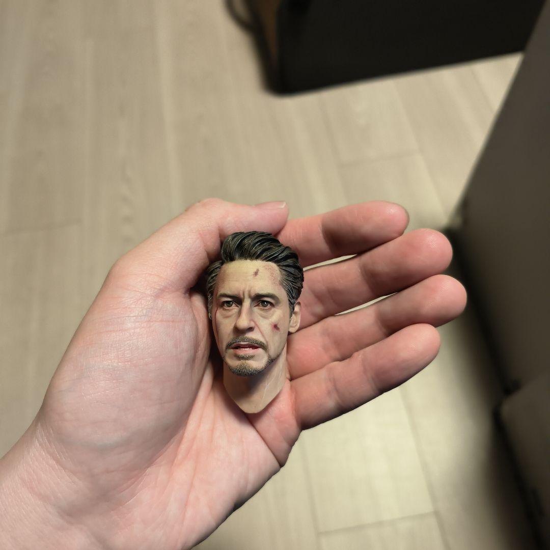 トニー アイアムアイアンマン カスタムヘッド フィギュアヘッド