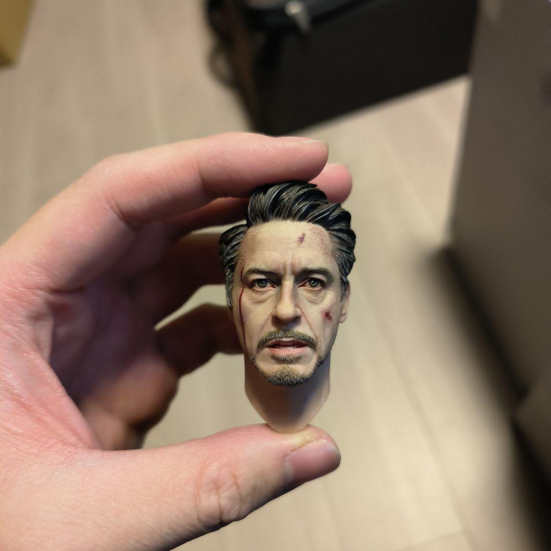 トニー アイアムアイアンマン カスタムヘッド フィギュアヘッド