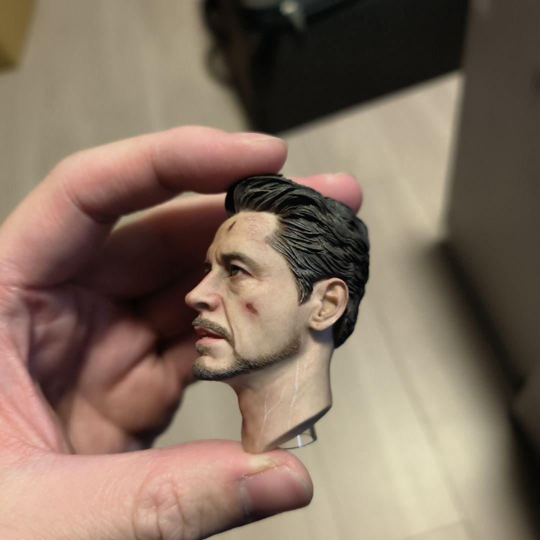 トニー アイアムアイアンマン カスタムヘッド フィギュアヘッド