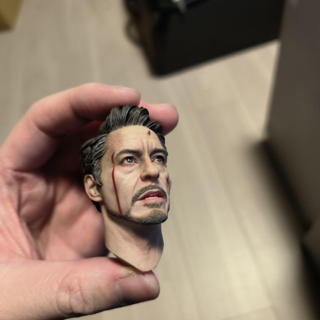 トニー アイアムアイアンマン カスタムヘッド フィギュアヘッド