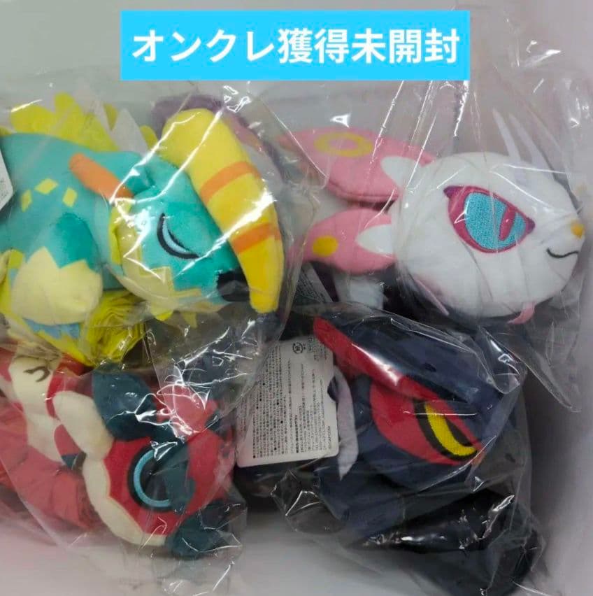 モンスターハンターライズ：サンブレイク ぬいぐるみ付きエコバッグ ４種セット