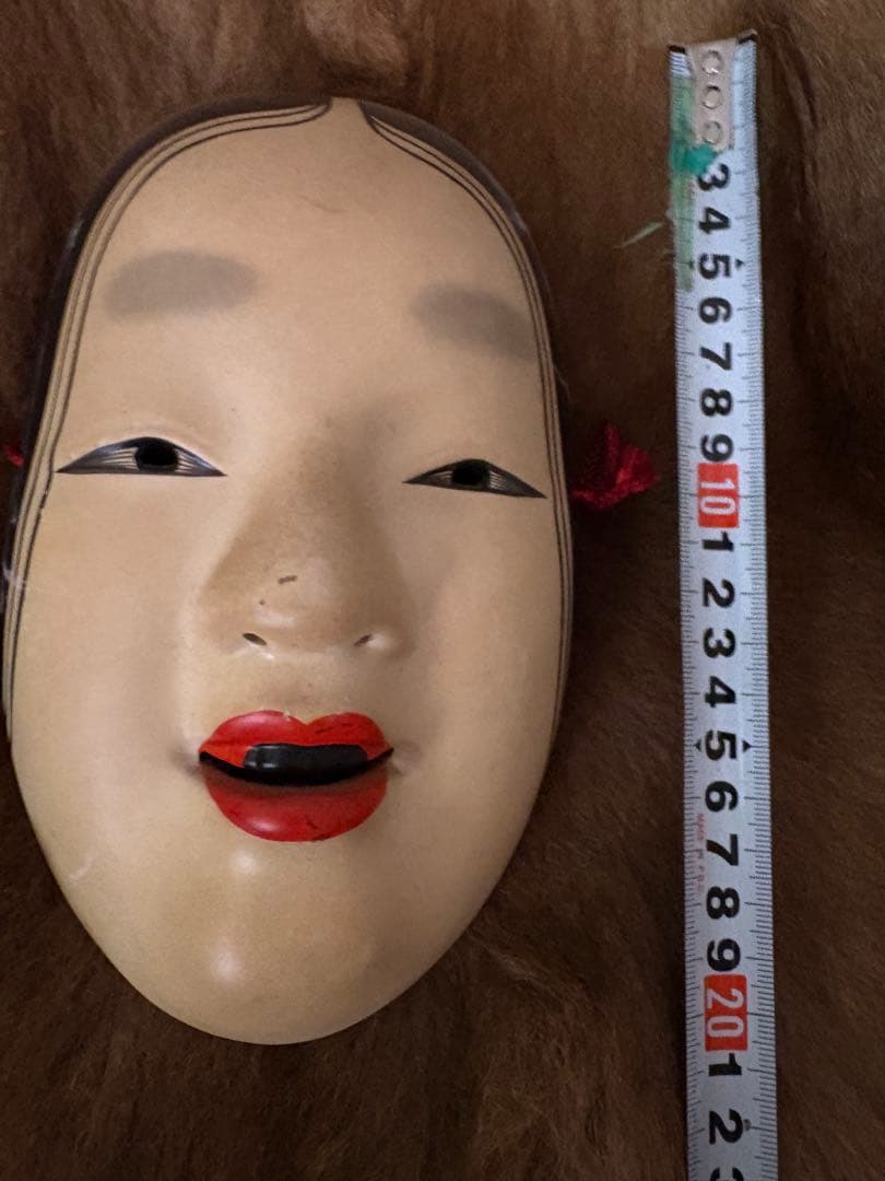 能面 伝統的な日本の工芸品　陶器　Japan 骨董　ビンテージ　レトロ