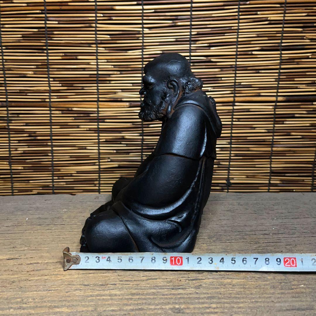 鉄器 鉄仏 達磨祖師仏像 客間 玄関 書斎 仏間供養 装飾品 工芸品 置物