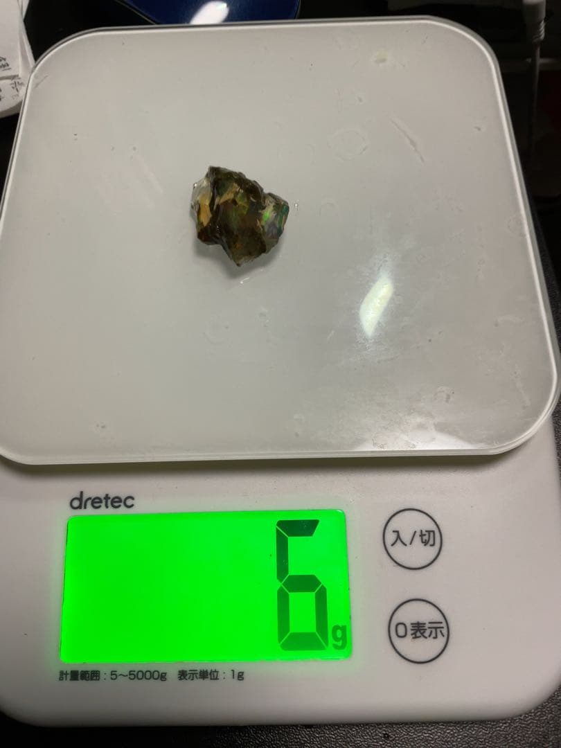 【30CT】エチオピア　オパール　鉱石　標本　遊色　クリア　虹色