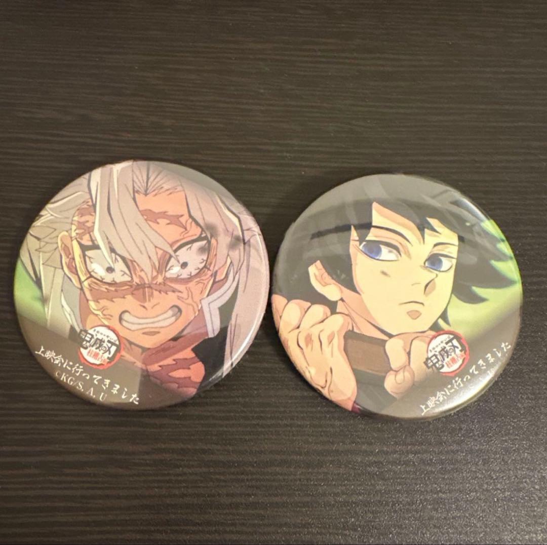 鬼滅の刃 柱稽古編 柱百景ufotable 不死川実弥　冨岡義勇　缶バッジ
