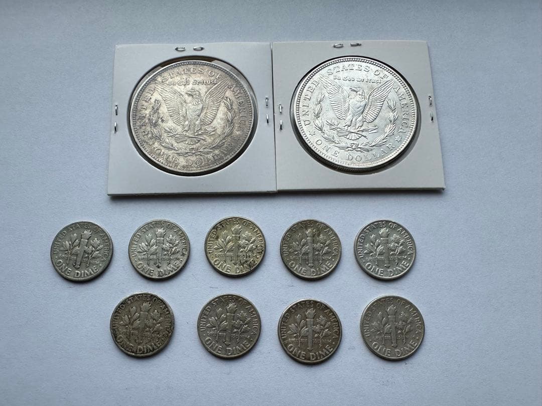 アメリカ銀貨　11枚　Tom　モルガンダラー 銀貨　古銭　本物保証