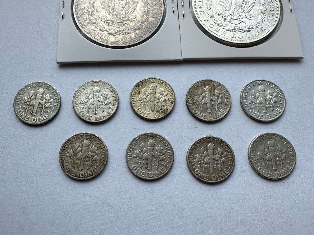 アメリカ銀貨　11枚　Tom　モルガンダラー 銀貨　古銭　本物保証