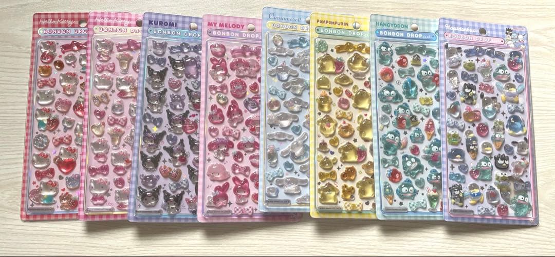 正規品　ボンボンドロップシール　サンリオ第二弾全8種コンプリート