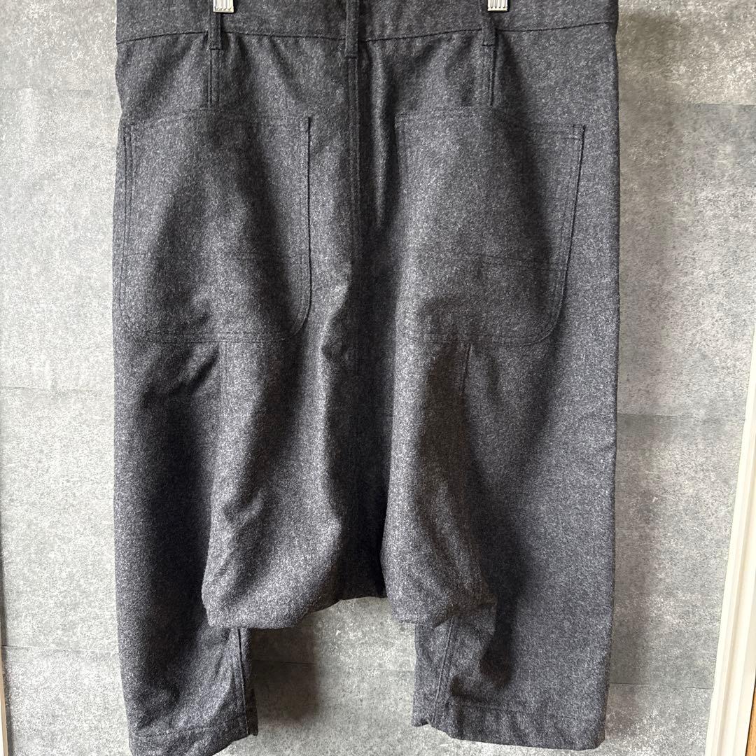 COMME des GARCONS ウールサルエルパンツ グレー Lサイズ