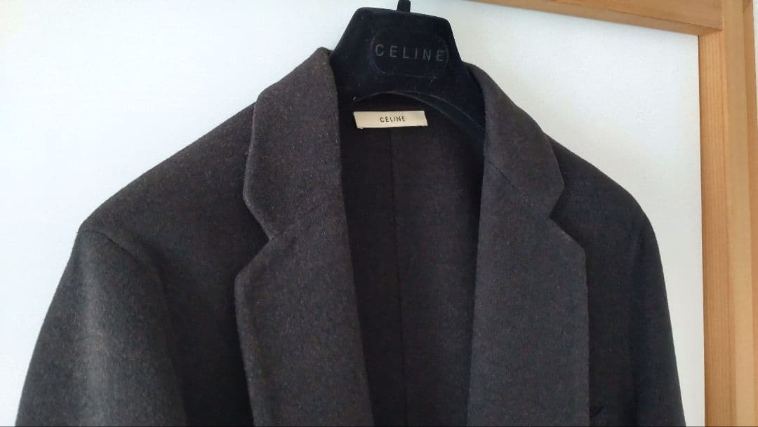 celineセリーヌ　フィービー 初期 エッグクロンビー　ダークブラウン コート