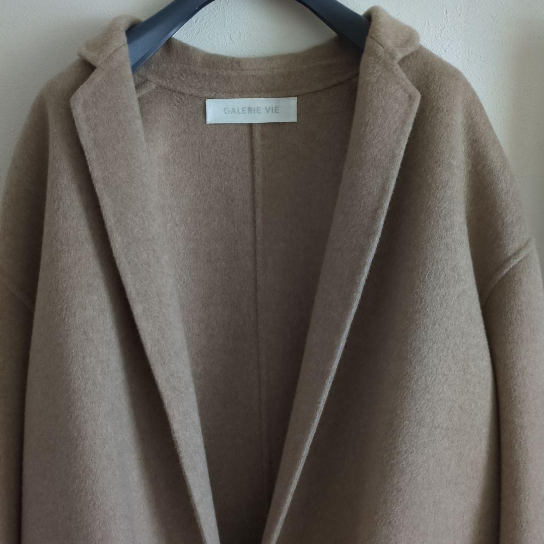 美品 GALERIE VIE ウールダブルフェイス チェスターコート