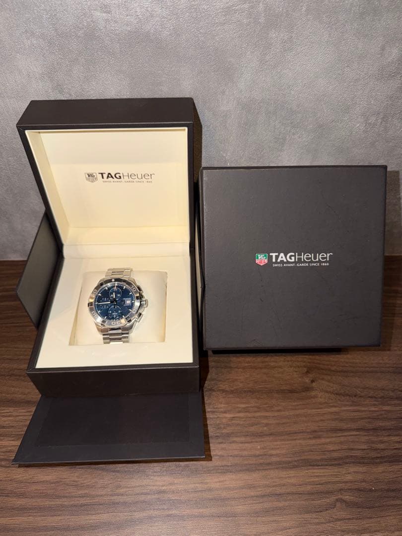 O*o様 タグホイヤー アクアレーサー クロノグラフ 自動巻 メンズ 腕時計 箱