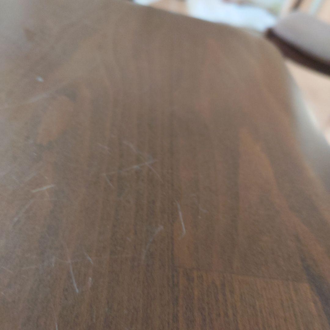 ダークブラウン木製ダイニングテーブル 約200cm x 85cm