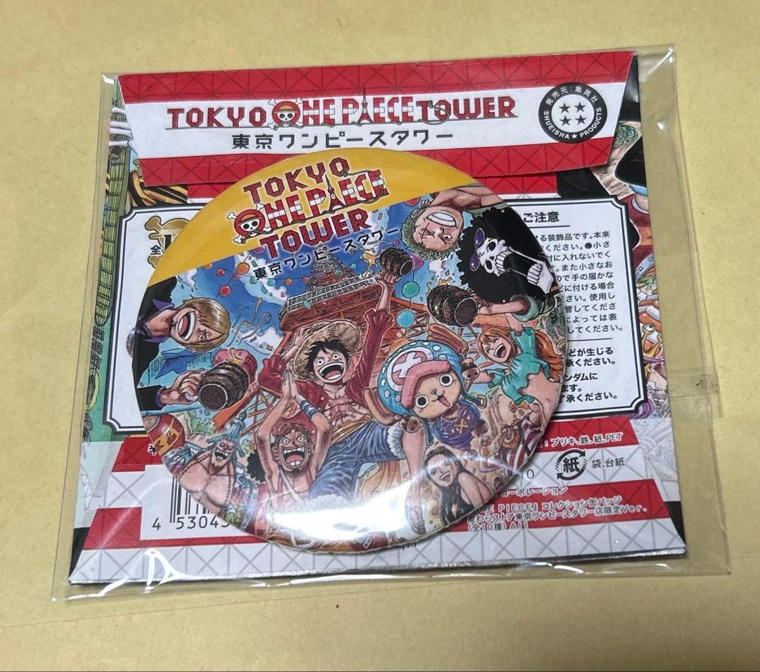 ONE PIECE 東京ワンピースタワー限定　コレクション缶バッジ　ルフィ　ゾロ