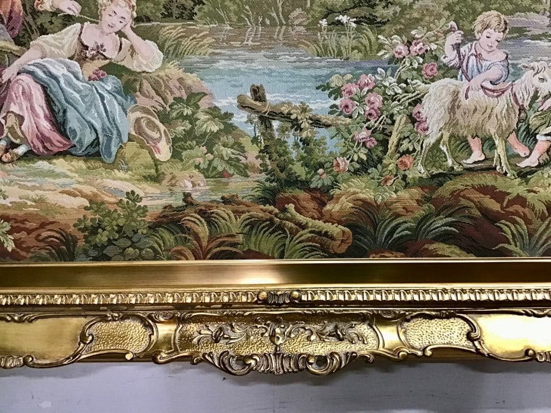 Yuta☆管347☆イタリア製☆アンティーク☆ゴブラン織☆超大型☆絵画