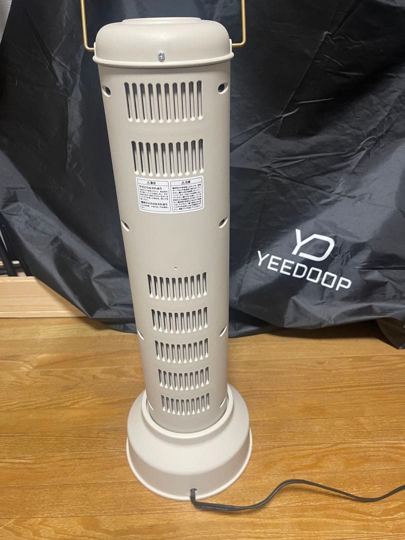 BRUNO タワー型カーボン管ヒーター グレージュ　USED