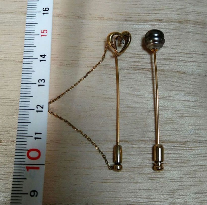 レア？１８金♪南洋パール？光加減で違うブローチです(*^^*)