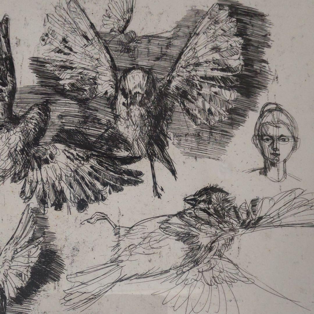 小磯良平、エッチング、デッサン、