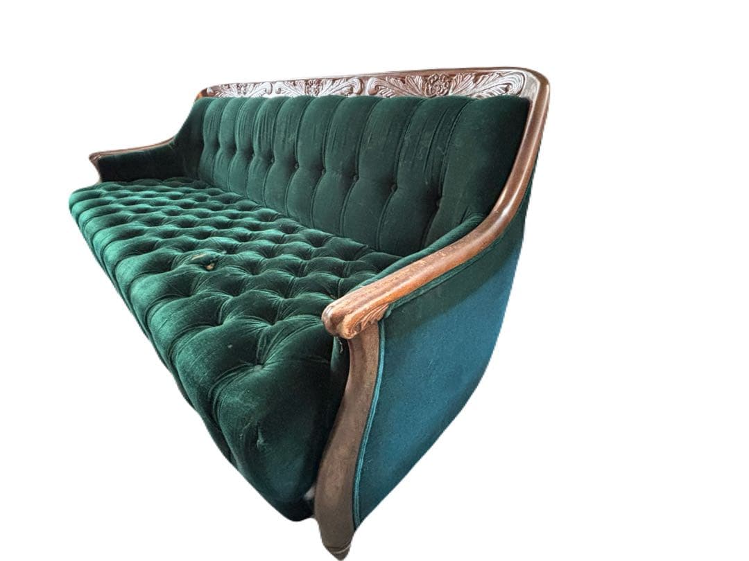 アンティーク　レトロなmaruniソファー