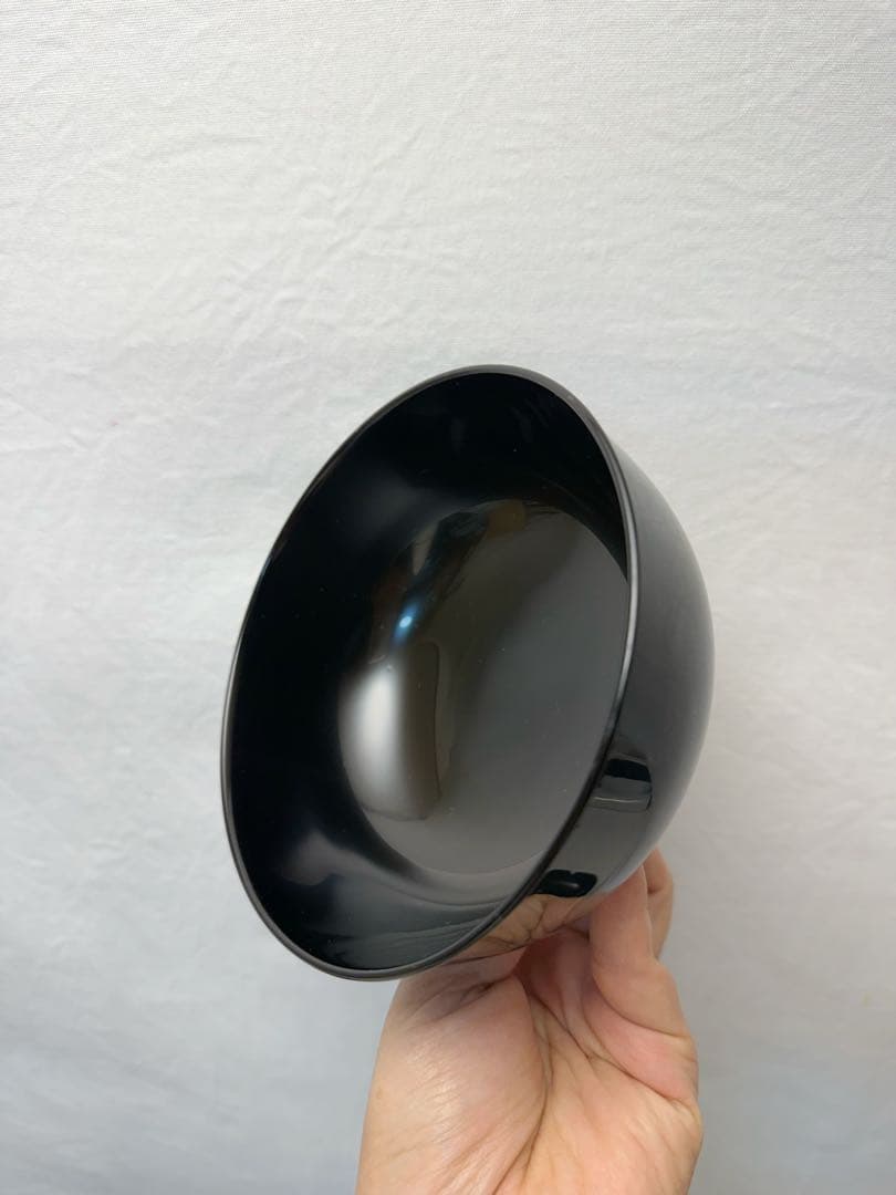 懐石道具 塗師 秀雄造 木製黒塗 特製 小丸椀 四つ椀 6客組 共箱