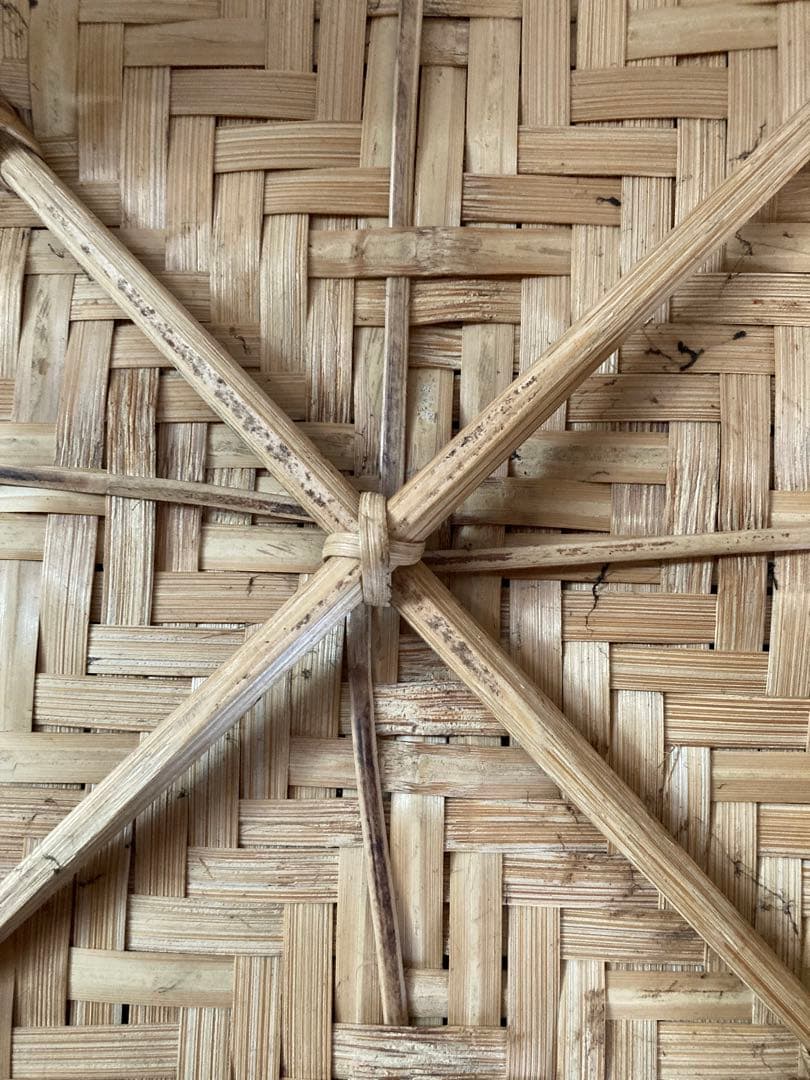 激レア！竹製 収納バスケット　 タイ北部　民族工芸品　美品！希少