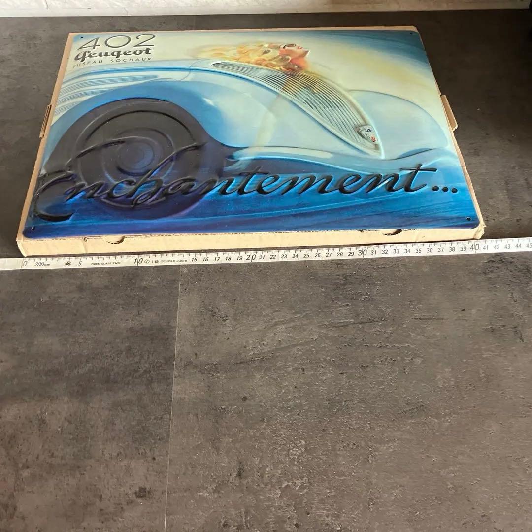 アートパネル プジョー ブリキ 壁掛け 置き物 レトロ アンテーク雑貨