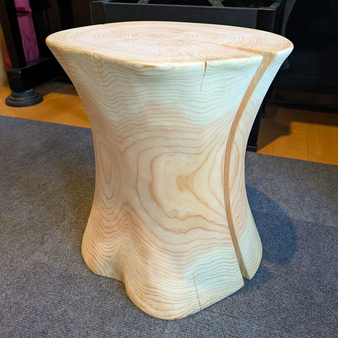 outdoorman　檜③　丸太　椅子　スツール　テーブル　高さ約40㎝