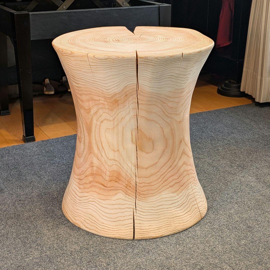 outdoorman　檜③　丸太　椅子　スツール　テーブル　高さ約40㎝