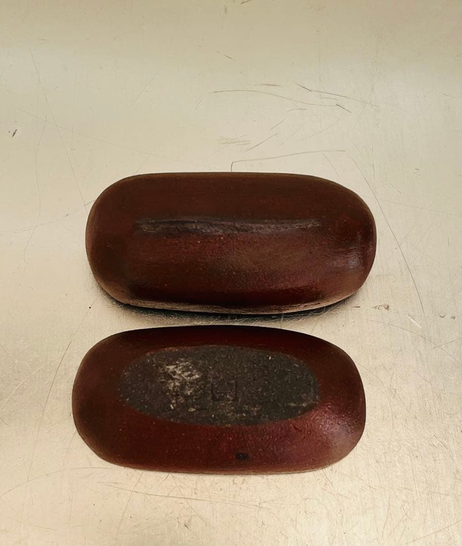 藤平寧　豆形香合　直しあり　茶道　茶道具