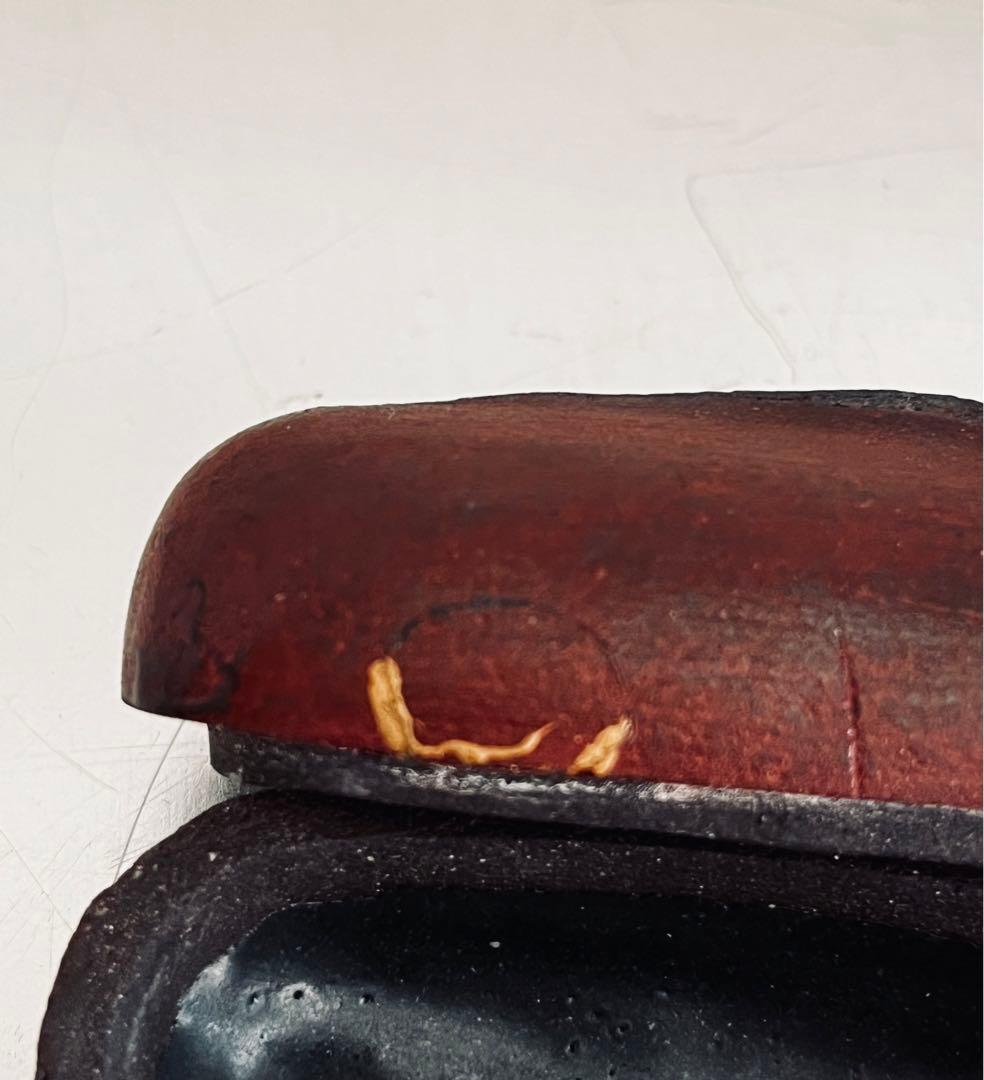 藤平寧　豆形香合　直しあり　茶道　茶道具