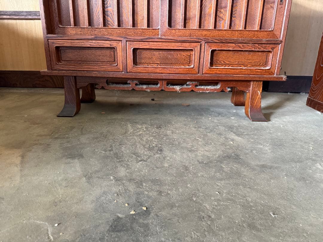 s*a様 【送料込み】水屋箪笥　唐木家具　花梨　飾り棚　アンティーク家具　和箪笥