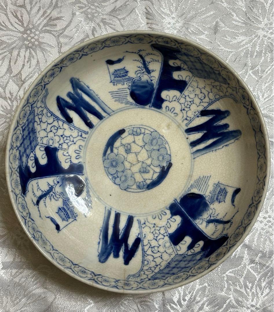 中国　染付　古伊万里　伊万里　ミツ丼