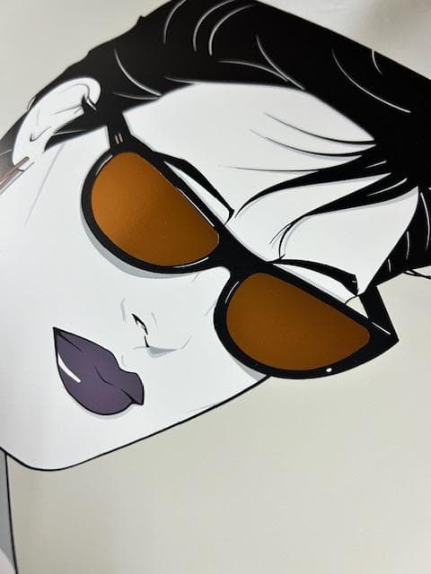 額装済/ゴールドサングラス（パトリック ナーゲル）/アートポスター