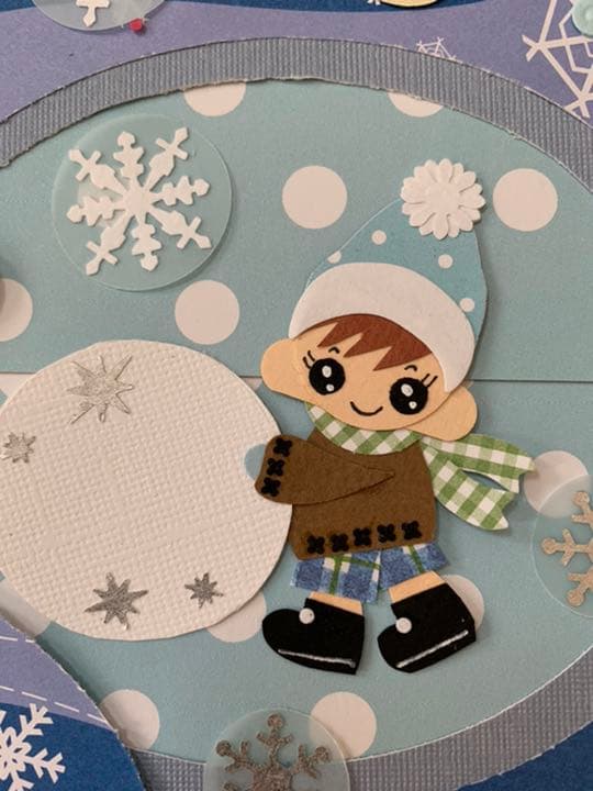 【クラフトパンチ】★アルバム飾り★冬のクラフト★男の子用