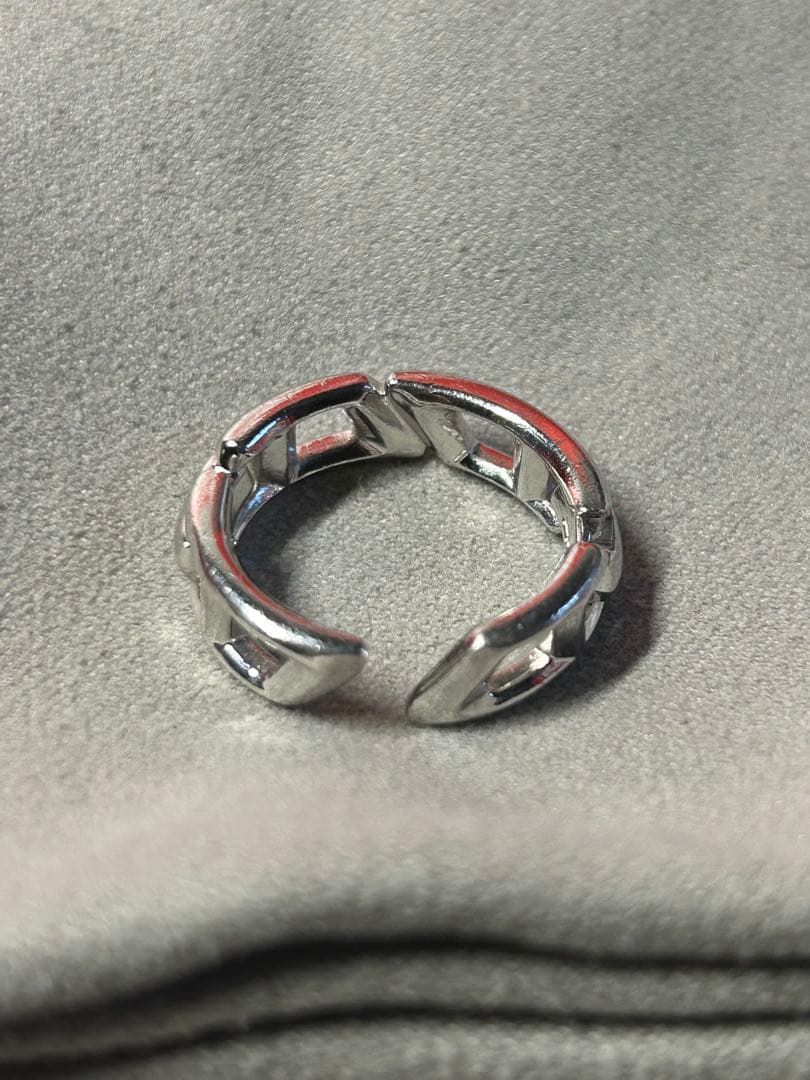 DIESEL スターリングシルバーリングサイズ5.5