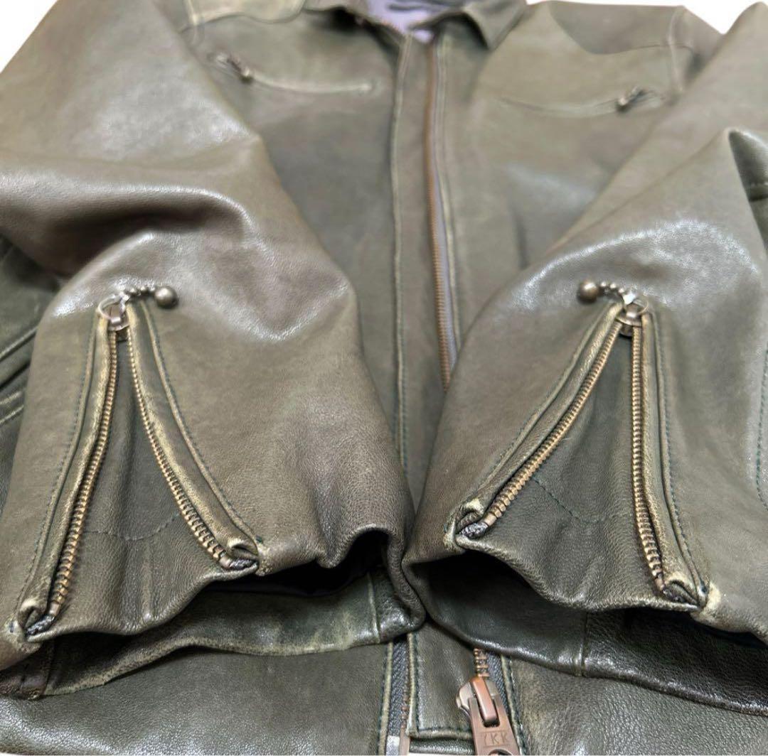 johnbull⭐︎M ジョンブル シングルライダース レザージャケット 羊革