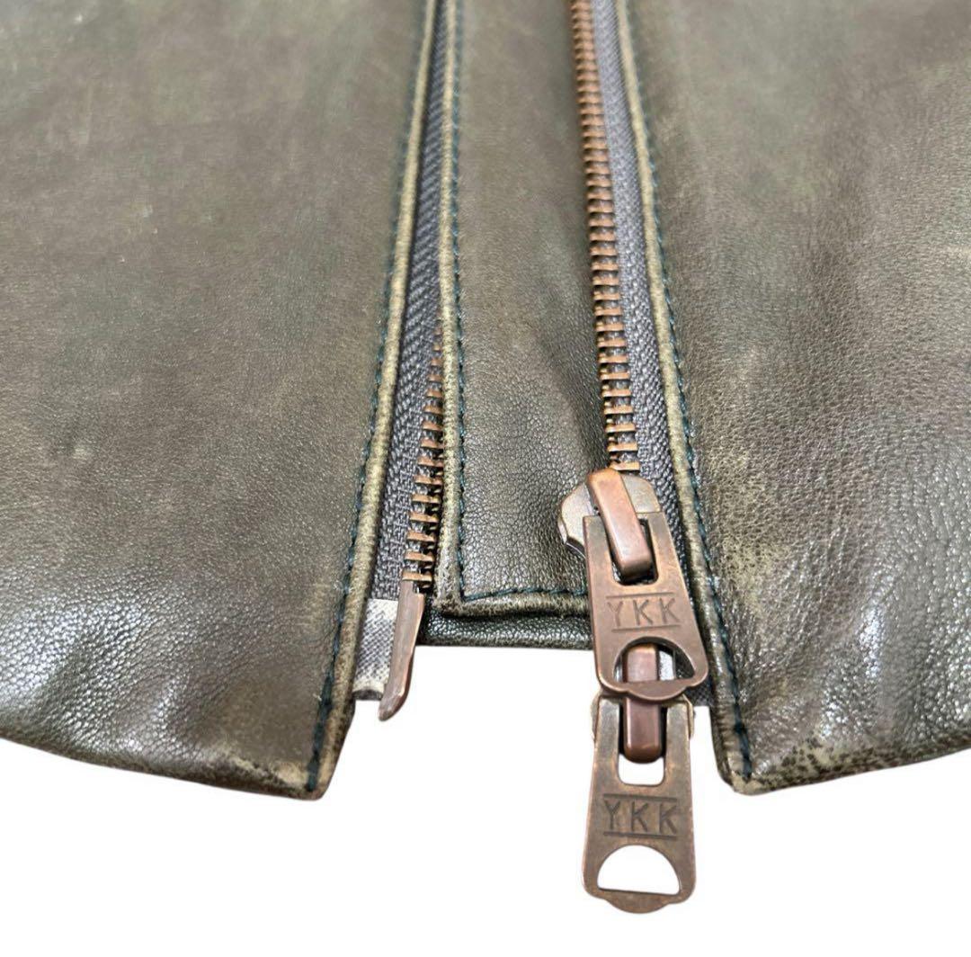 johnbull⭐︎M ジョンブル シングルライダース レザージャケット 羊革