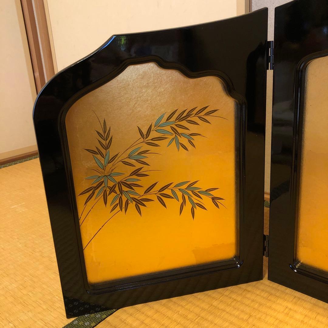 Luna専用屏風　松竹梅　伝統工芸品金沢金箔