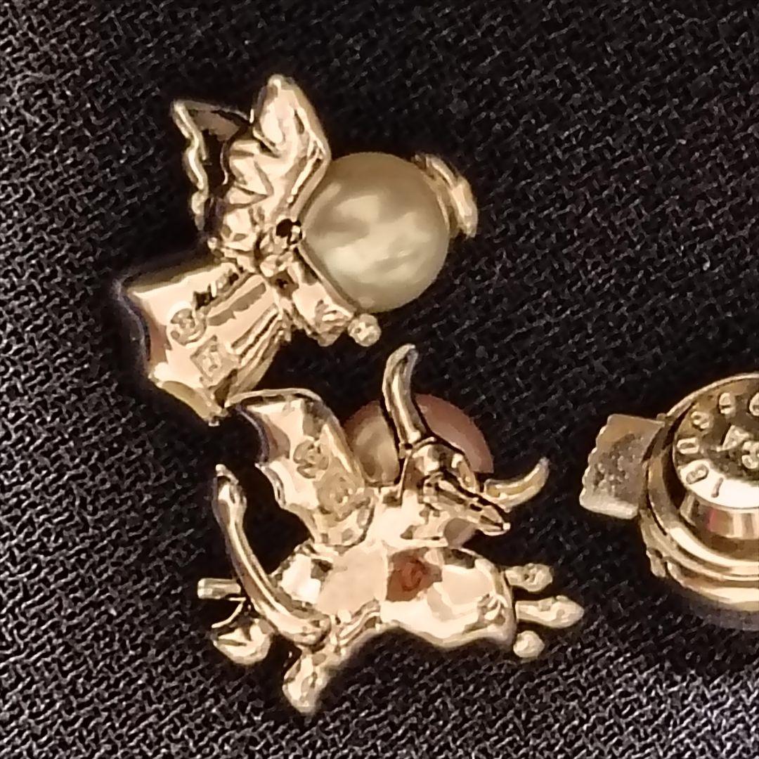 田崎真珠　ピンブローチ　天使　悪魔　綺麗な状態　付属品なし